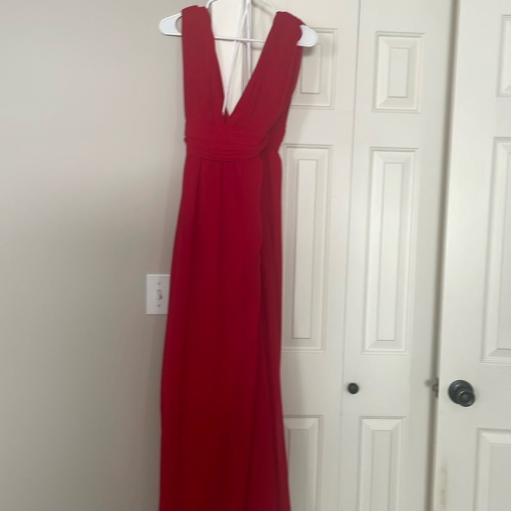Lulus red formal dress worn once size L